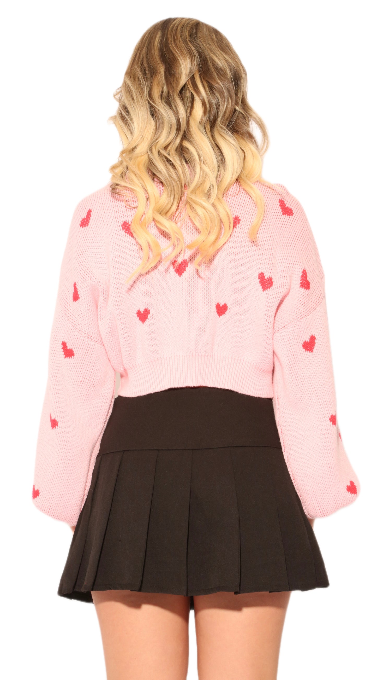 Sweetheart Knit Jumper – Pink