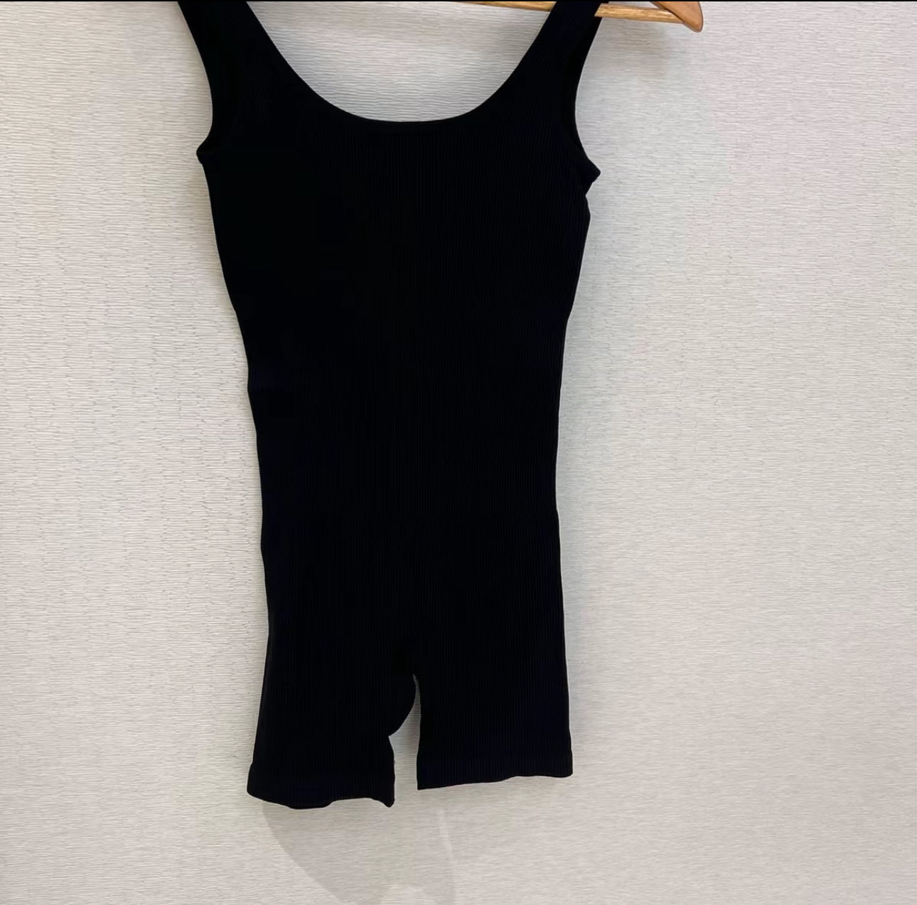 Ribbed Yoga Sports Sleeveless Bodycon Ruched Playsuit