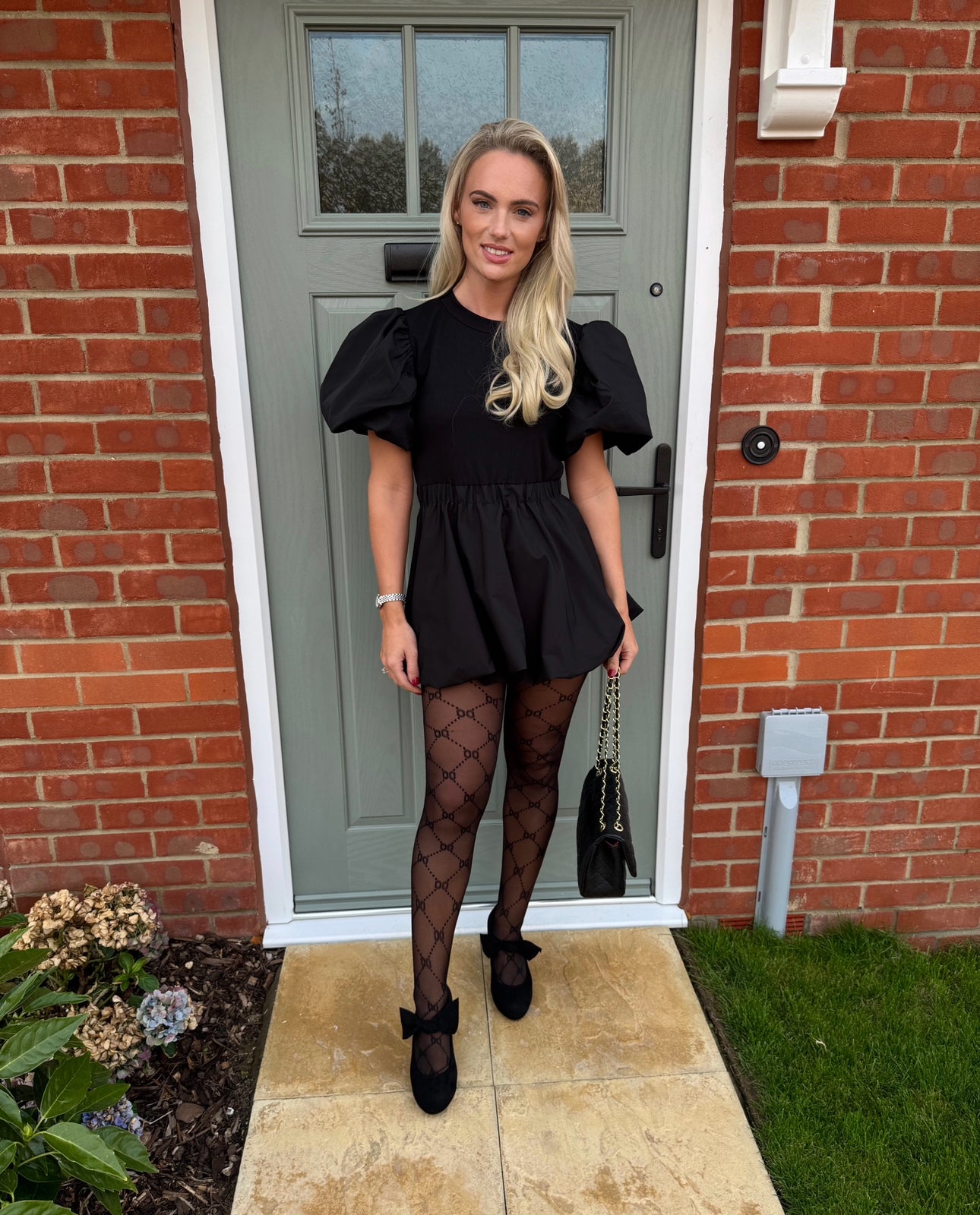 Black Puff Ball Dress
