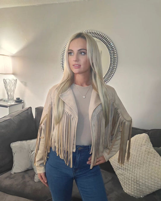 Suzanne suede tassel jacket